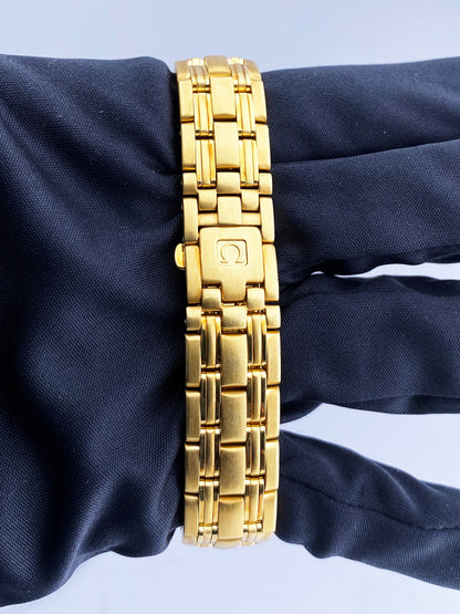 Omega Seamaster 18K yellow Gold Mother Of Pearl Dial Ladies Watch