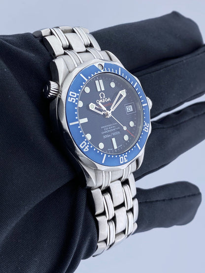 Omega Seamaster 2222.80.00 Blue Dial Mens Watch