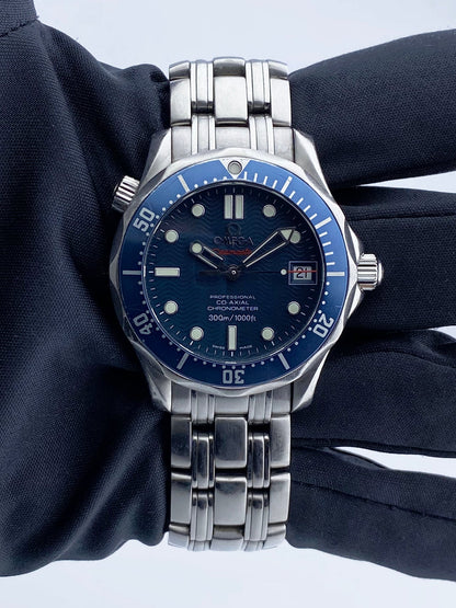 Omega Seamaster 2222.80.00 Blue Dial Mens Watch