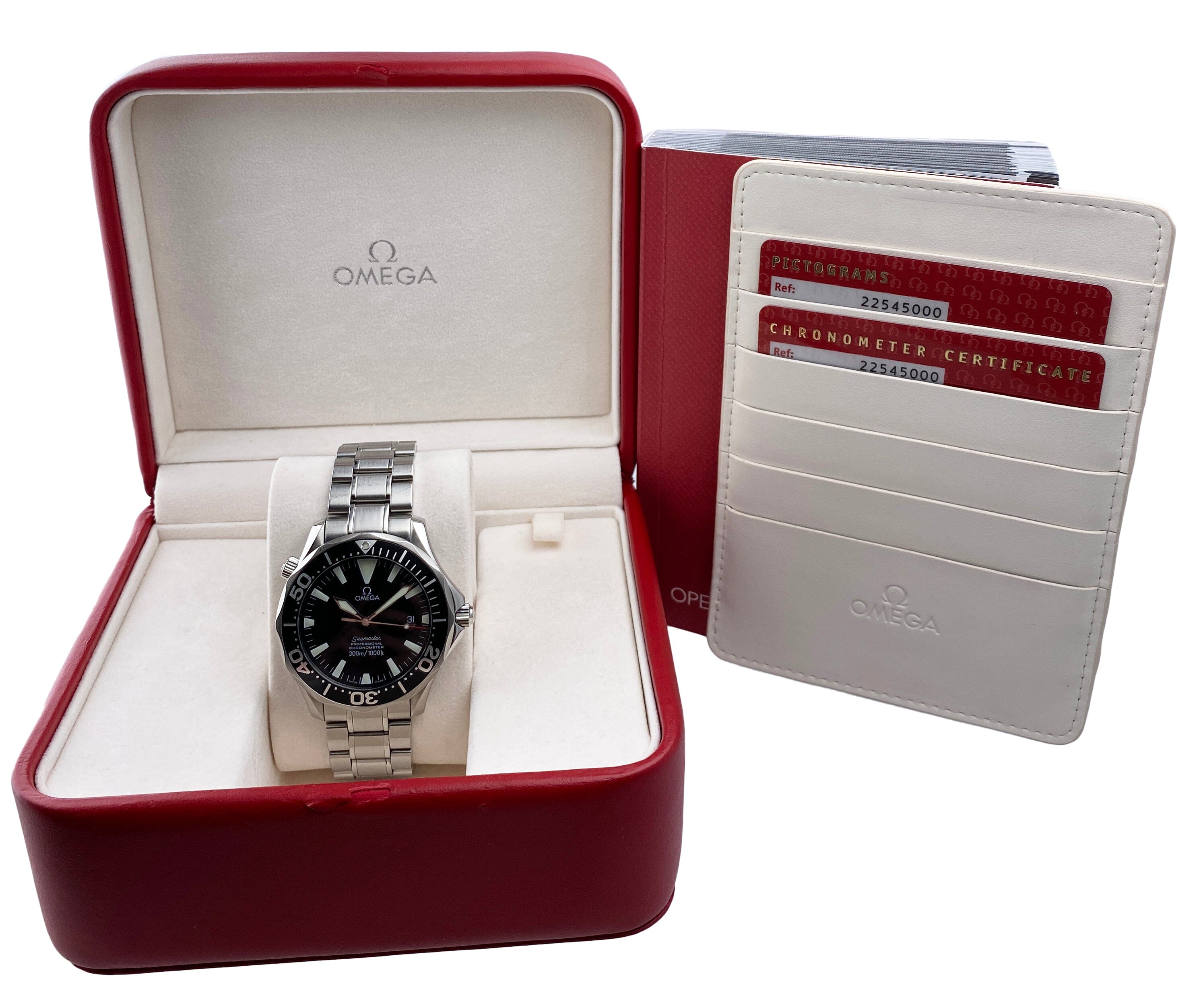 Omega Seamaster 2254.50.00 Chronometer Mens Watch Box Papers – Phigora