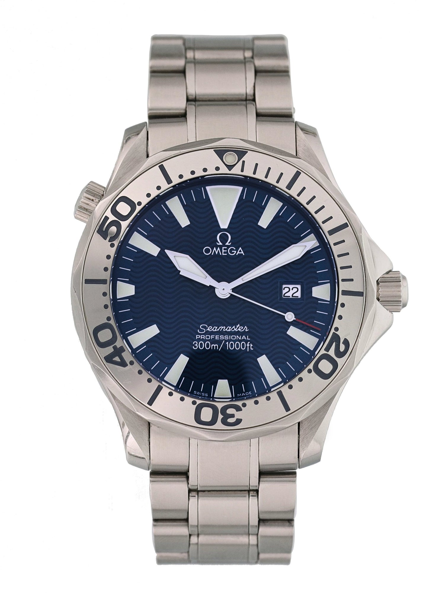 Omega Seamaster 2265.80.00 Electric Blue Mens Watch - Virtual