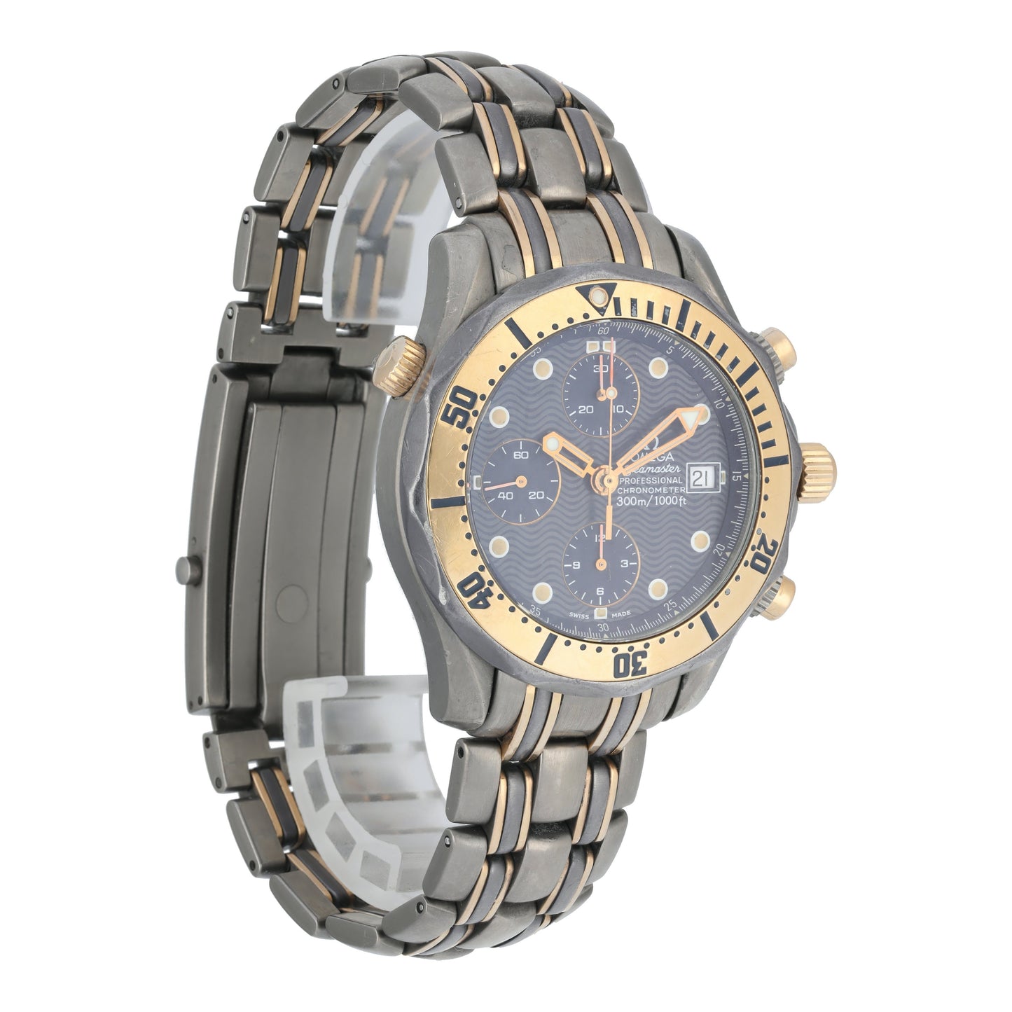 Omega Seamaster 2296.80.00 Titanium & Rose Gold Mens Watch - Wristwatch