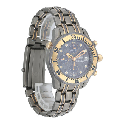 Omega Seamaster 2296.80.00 Titanium & Rose Gold Mens Watch - Wristwatch