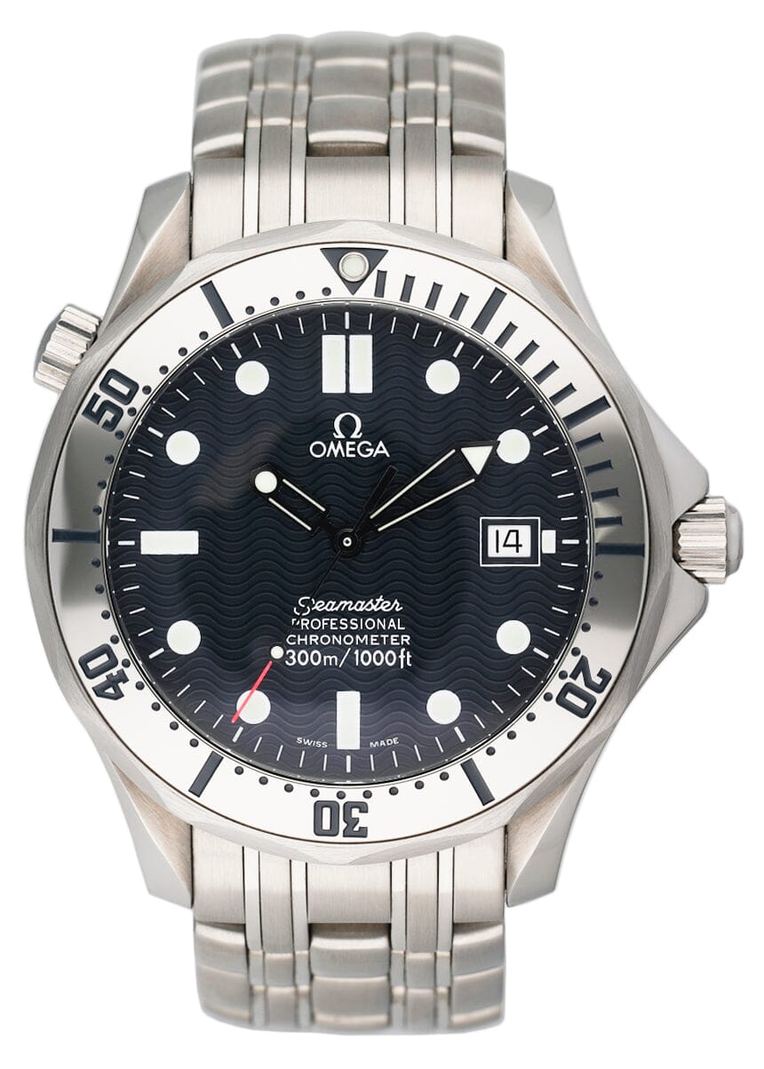 Omega Seamaster 2532.80 Blue dial Vintage Mens Watch - Wristwatch