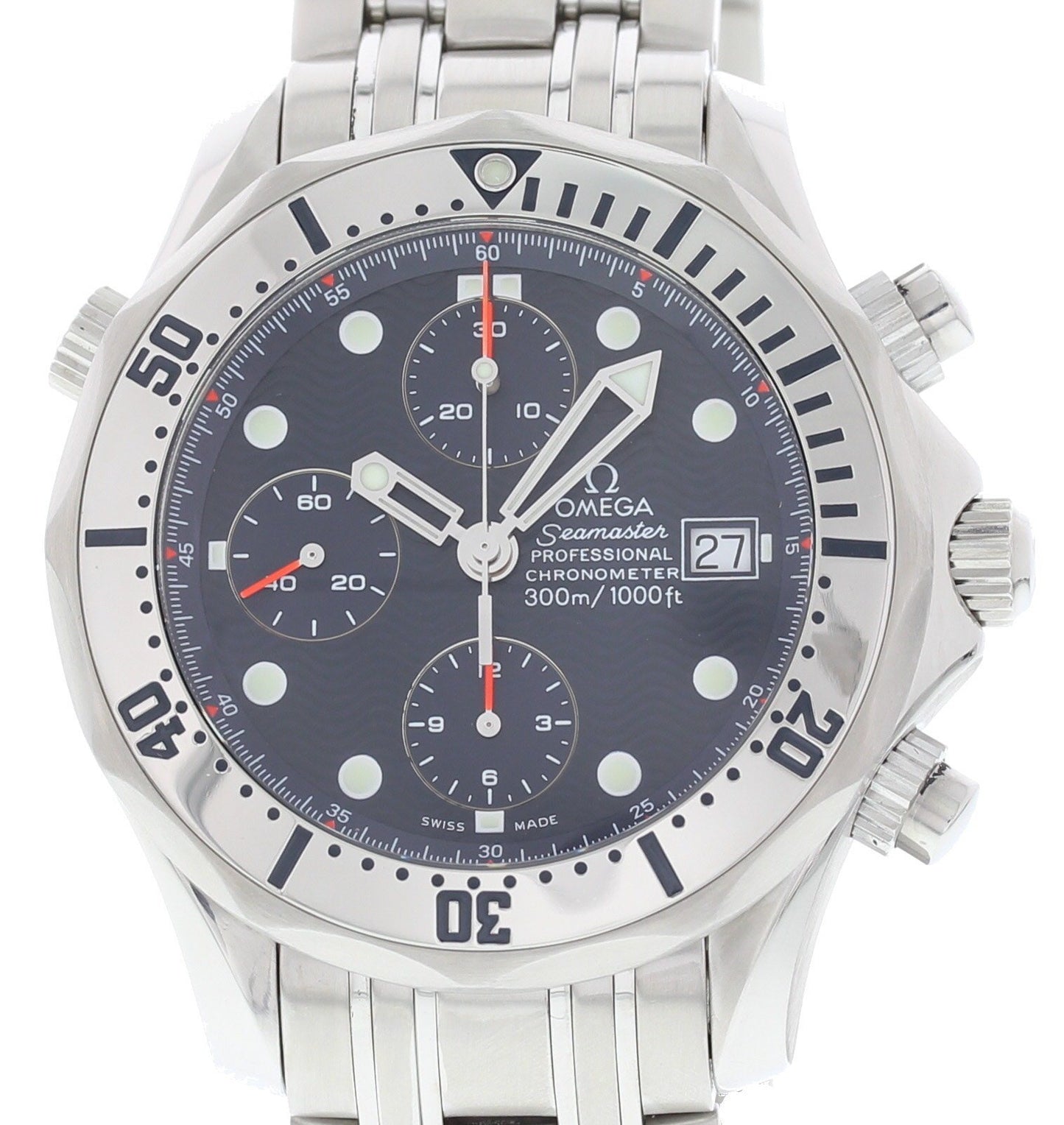 Omega Seamaster 2598.80.00 Chronograph Diver Stainless Steel Men's Watch