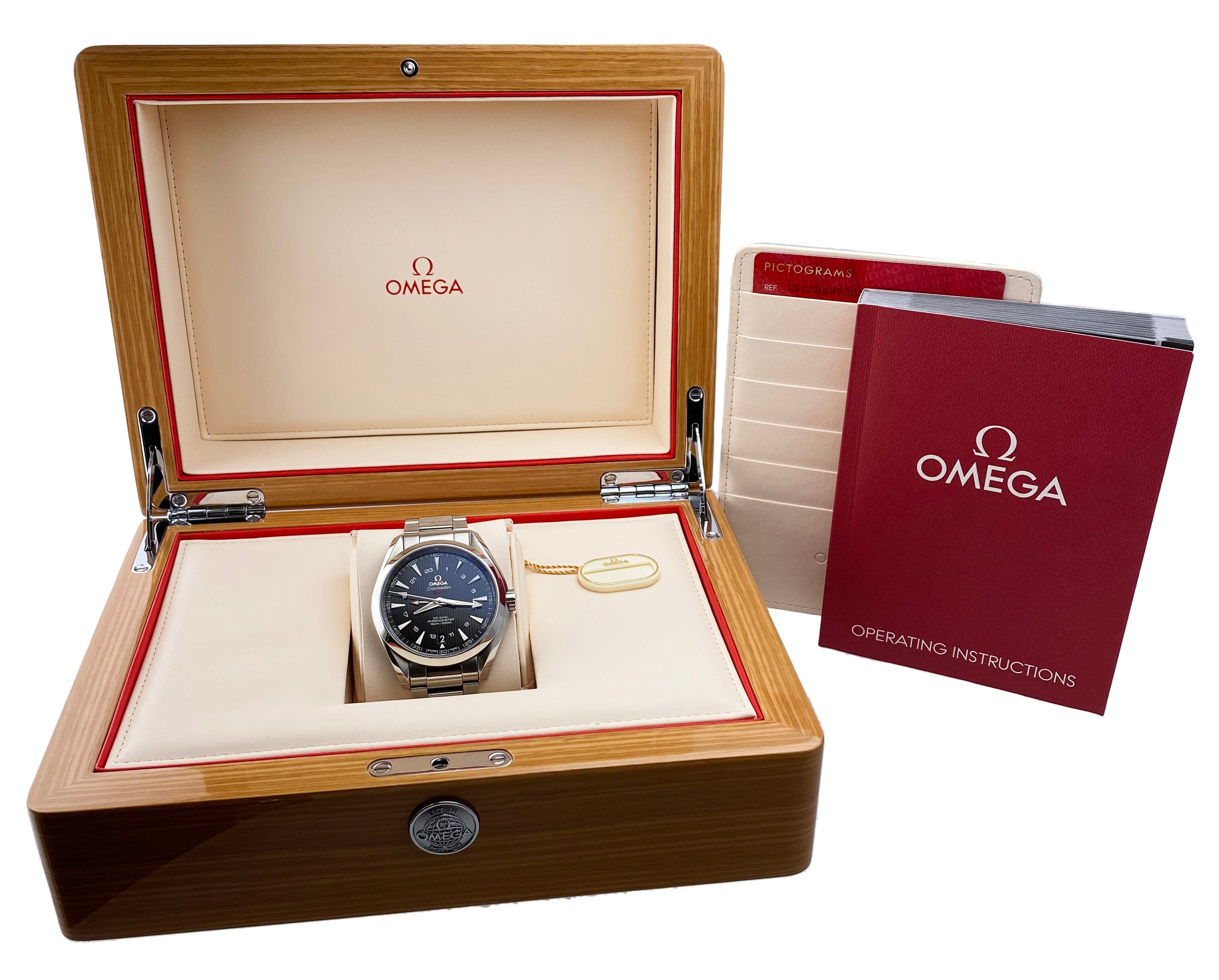 Omega Seamaster Aqua Terra GMT Mens Watch Box Papers – Phigora