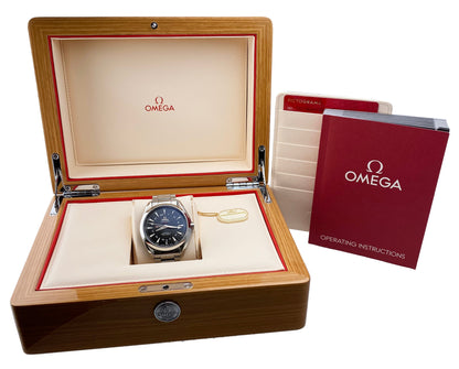 Omega Seamaster Aqua Terra GMT Mens Watch Box Papers