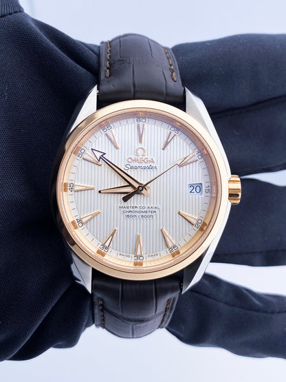 Omega Seamaster Co-Axial 231.23.42.21.02.001 Rose Gold Bezel Men's Watch