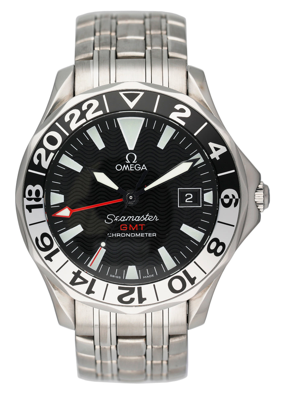 Omega Seamaster GMT 2534.50.00 50th Anniversary Mens Watch Box Papers - Wristwatch
