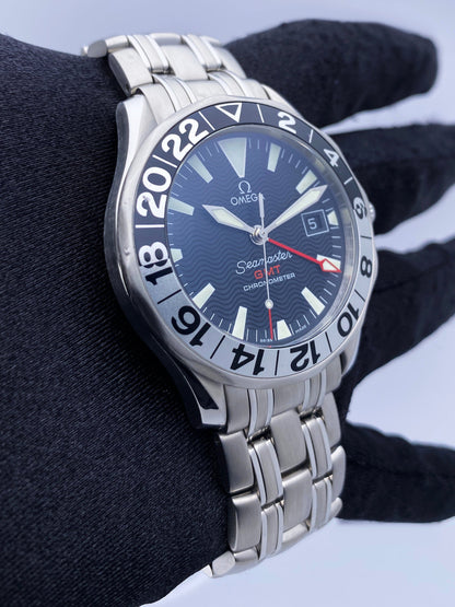 Omega Seamaster GMT 2534.50.00 50th Anniversary Mens Watch Box Papers - Virtual