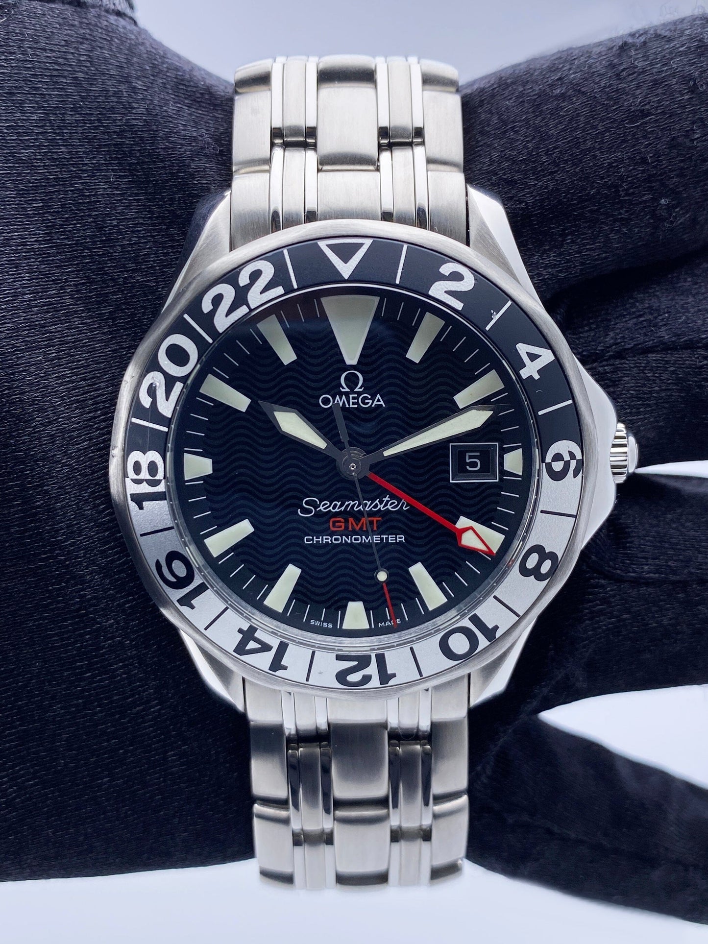 Omega Seamaster GMT 2534.50.00 50th Anniversary Mens Watch Box Papers - Virtual