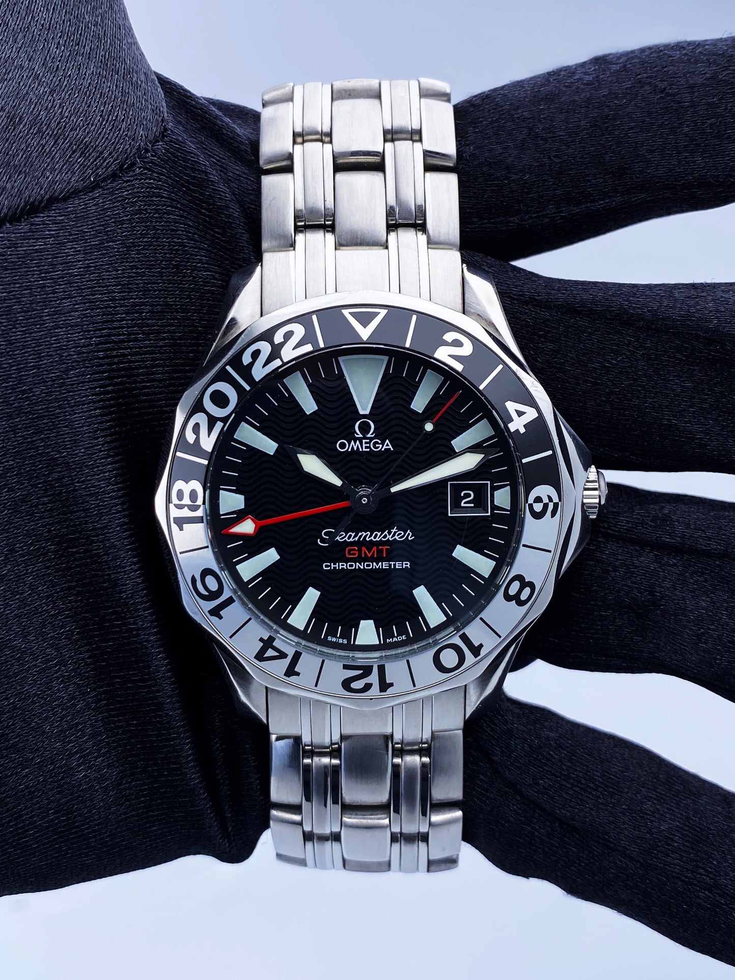 Omega Seamaster GMT 2534.50.00 50th Anniversary Mens Watch Box Papers - Wristwatch