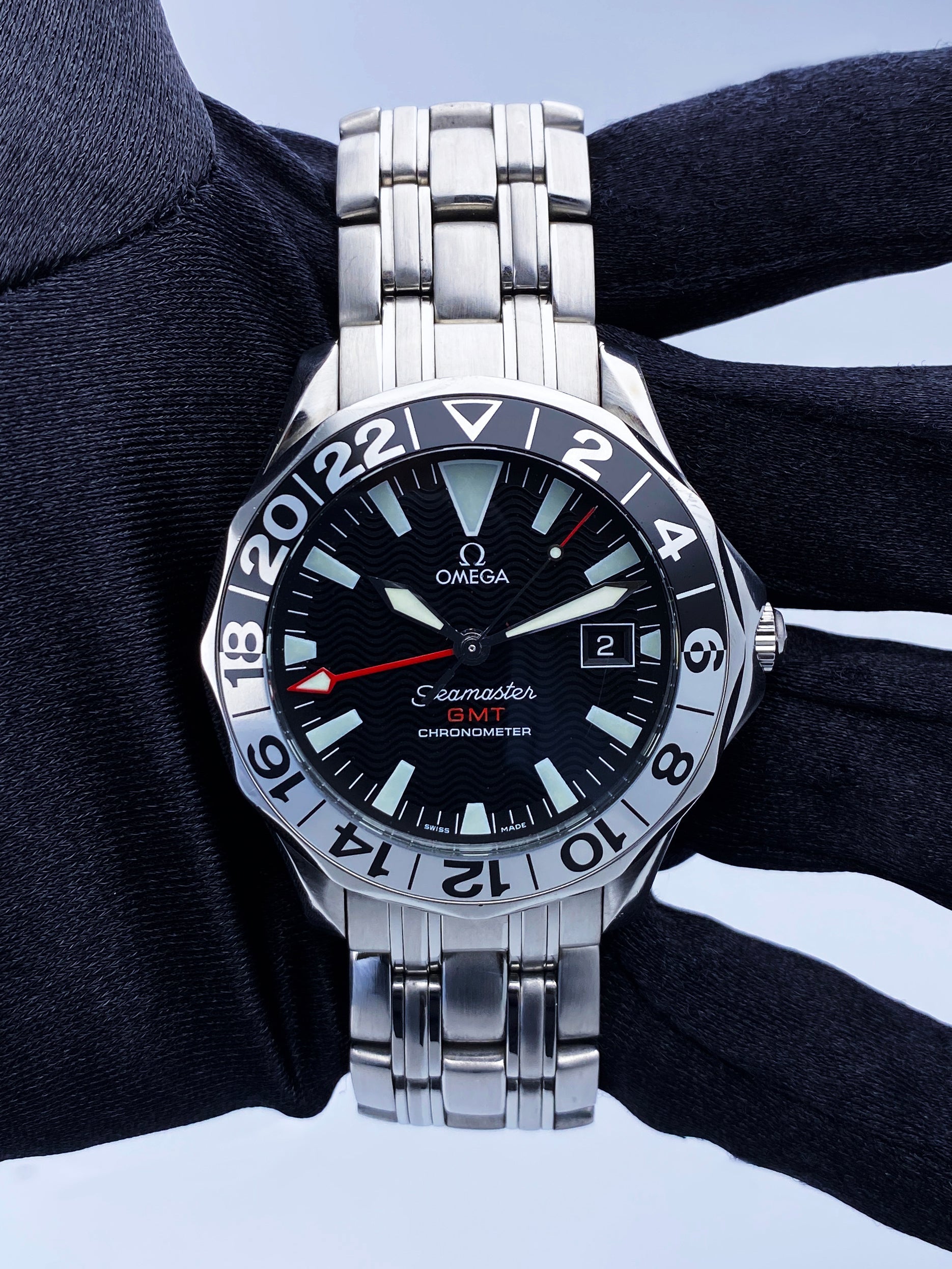 Omega Seamaster GMT 2534.50.00 50th Anniversary Mens Watch Box Papers - Wristwatch