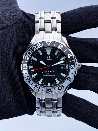 Omega Seamaster GMT 2534.50.00 50th Anniversary Mens Watch Box Papers - Wristwatch
