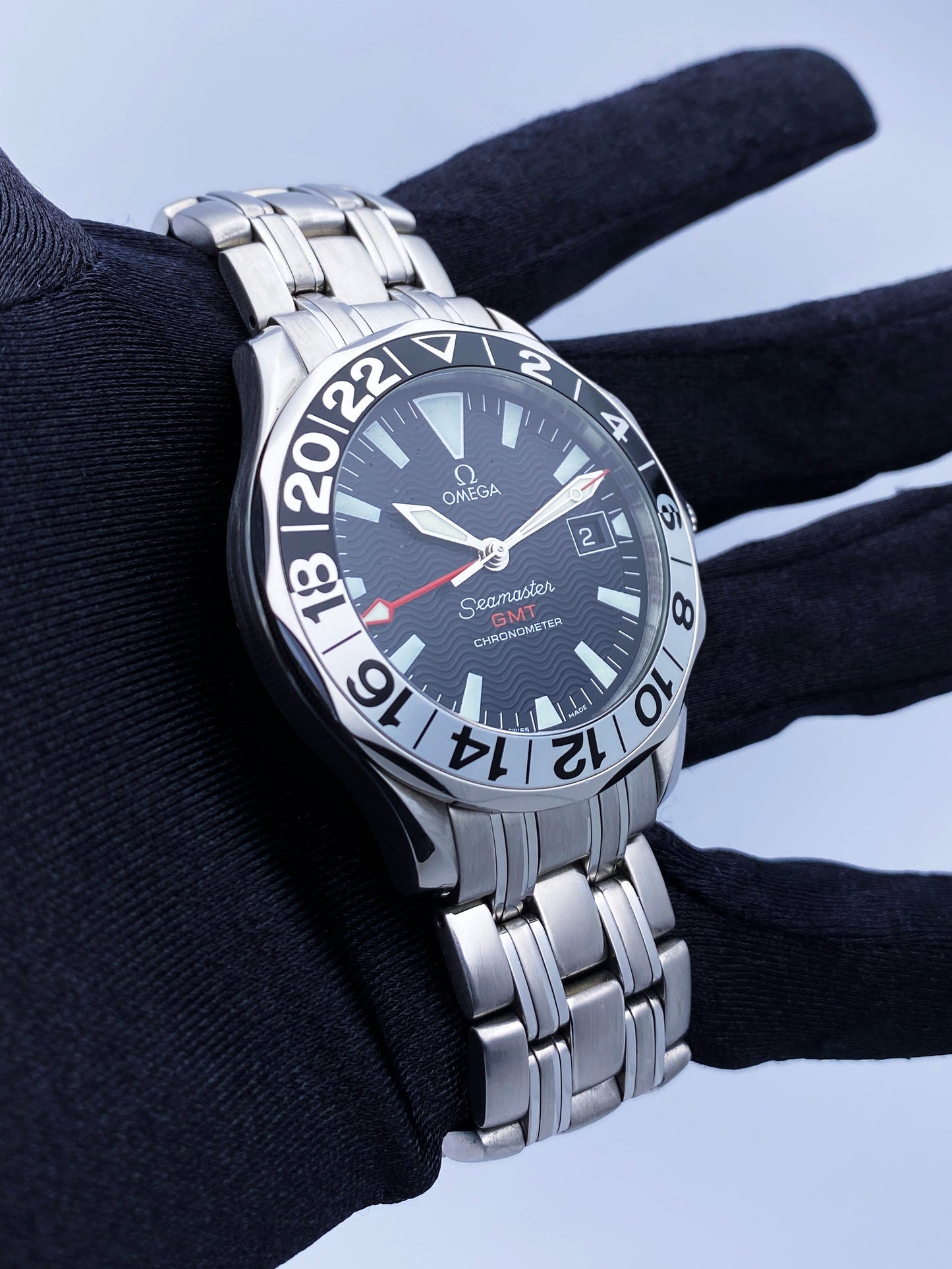 Omega Seamaster GMT 2534.50.00 50th Anniversary Mens Watch Box Papers - Wristwatch