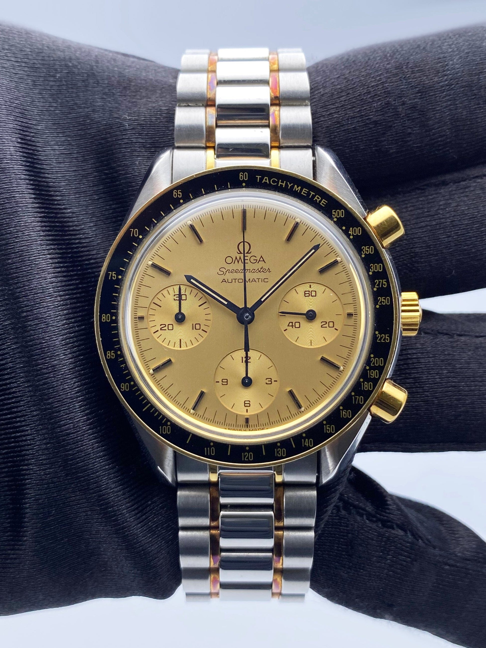 Omega Speedmaster 3310.10 Champagne Dial Two-Tone Mens Watch