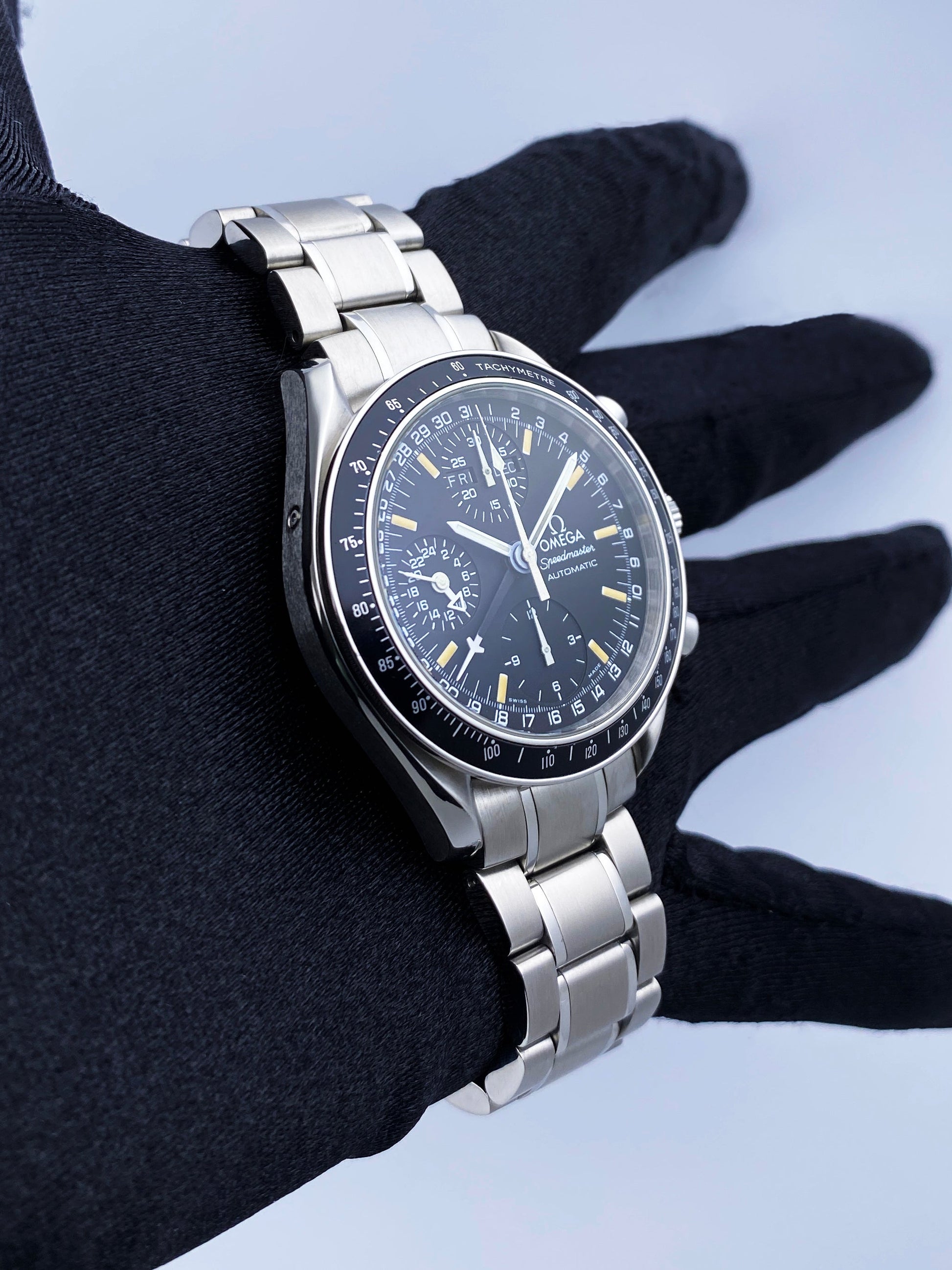 Omega Speedmaster 3520.50 Day Date Stainless Steel Mens Watch