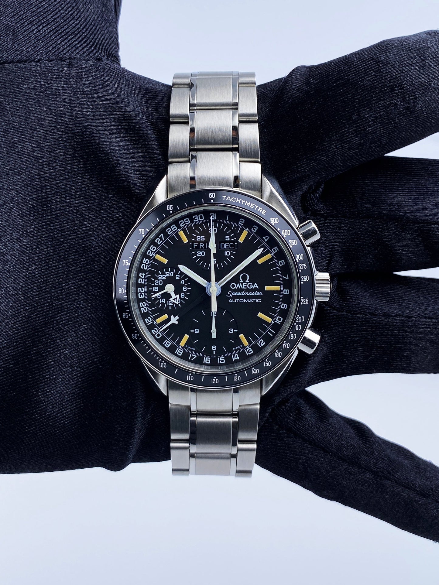 Omega Speedmaster 3520.50 Day Date Stainless Steel Mens Watch