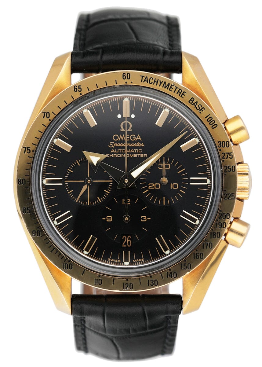 Omega Speedmaster Broad Arrow 3651.50.31 Yellow Gold Mens Watch - Watches