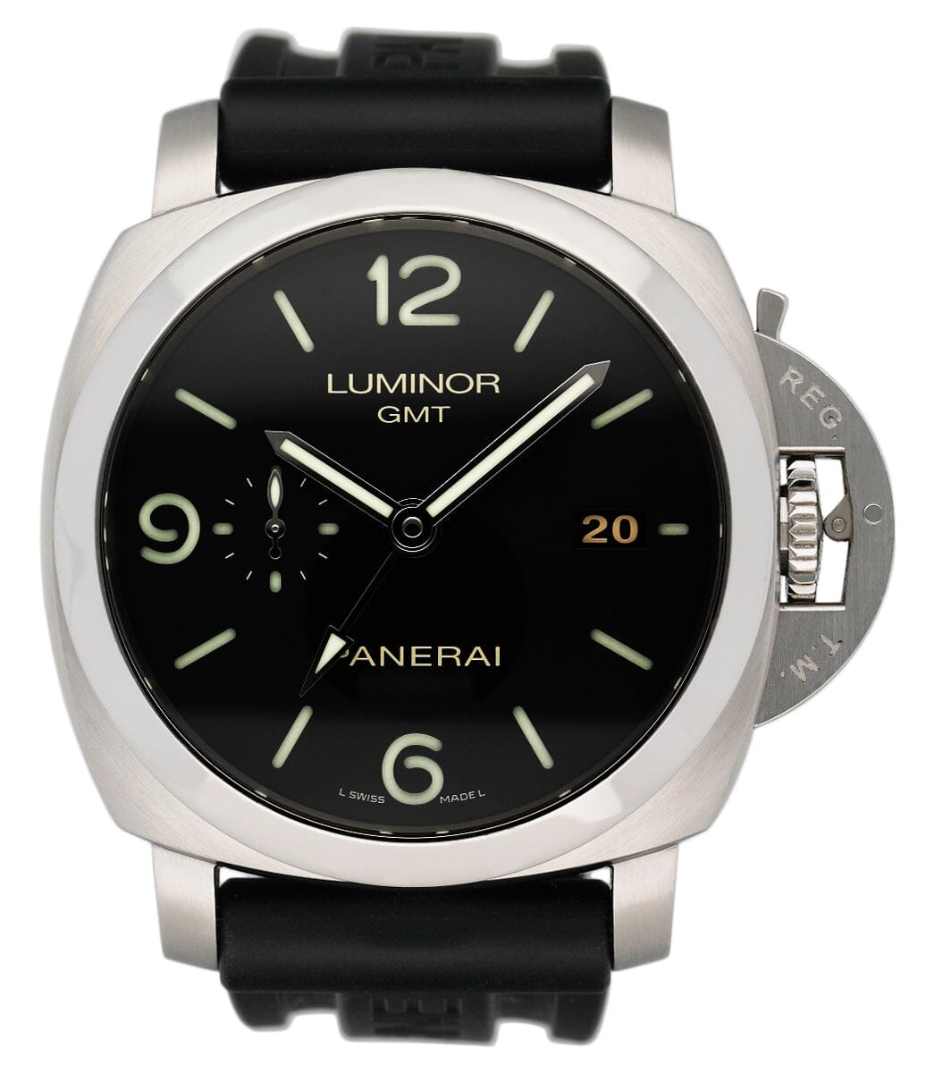 Panerai Luminor 1950 3 Days GMT PAM 320 Mens Watch - Wristwatch
