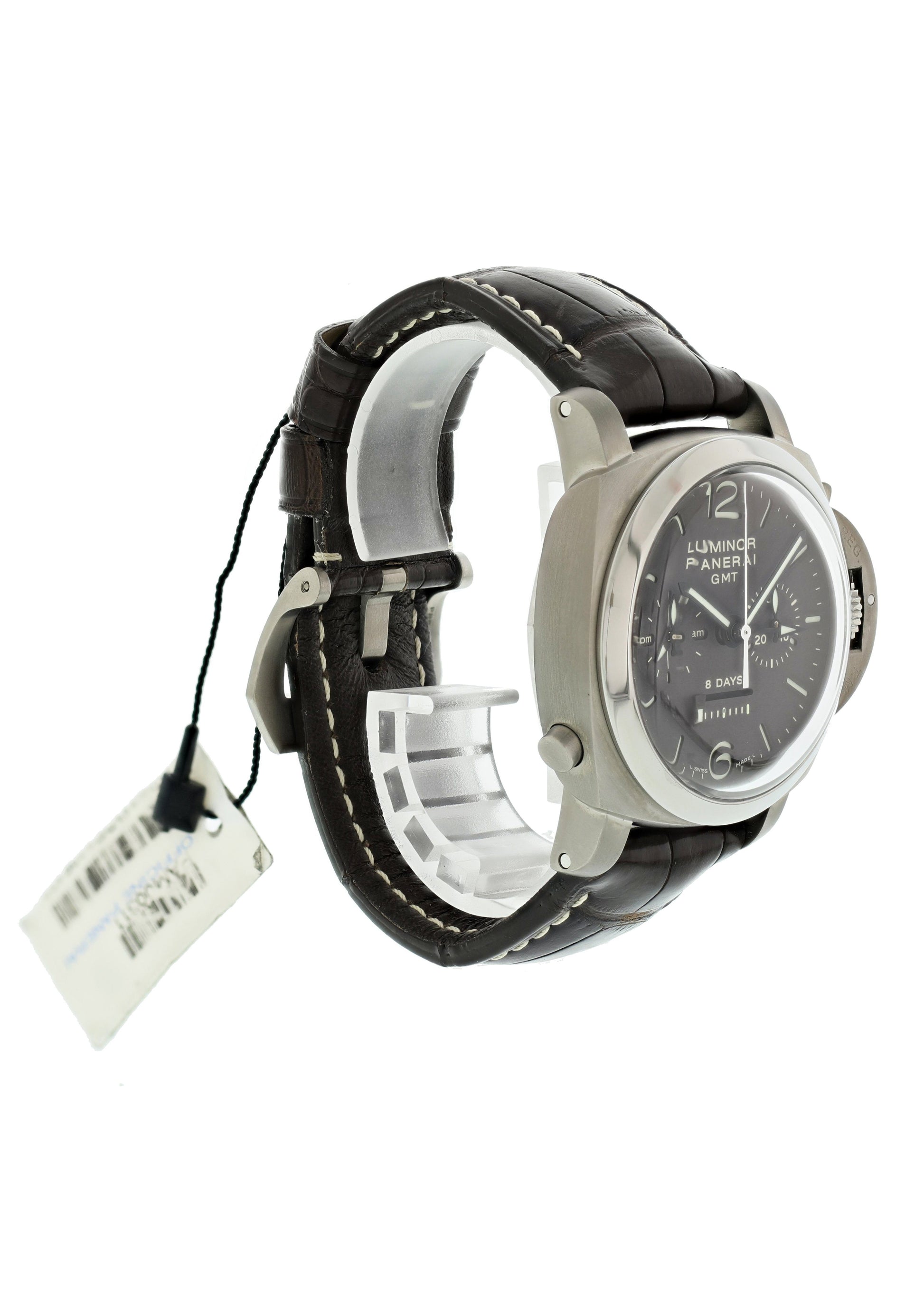 Panerai Luminor 1950 Chrono Monopulsante PAM311 8 Days GMT Titanio Mens Watch