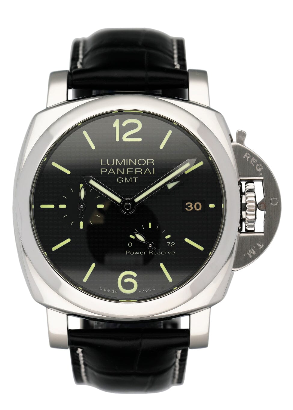 Panerai Luminor 1950 PAM00537 GMT Mens Watch With Box & Papers