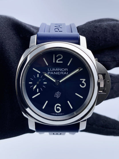 Panerai Luminor Blu Mare PAM01085 Blue Dial Mens Watch Box Papers