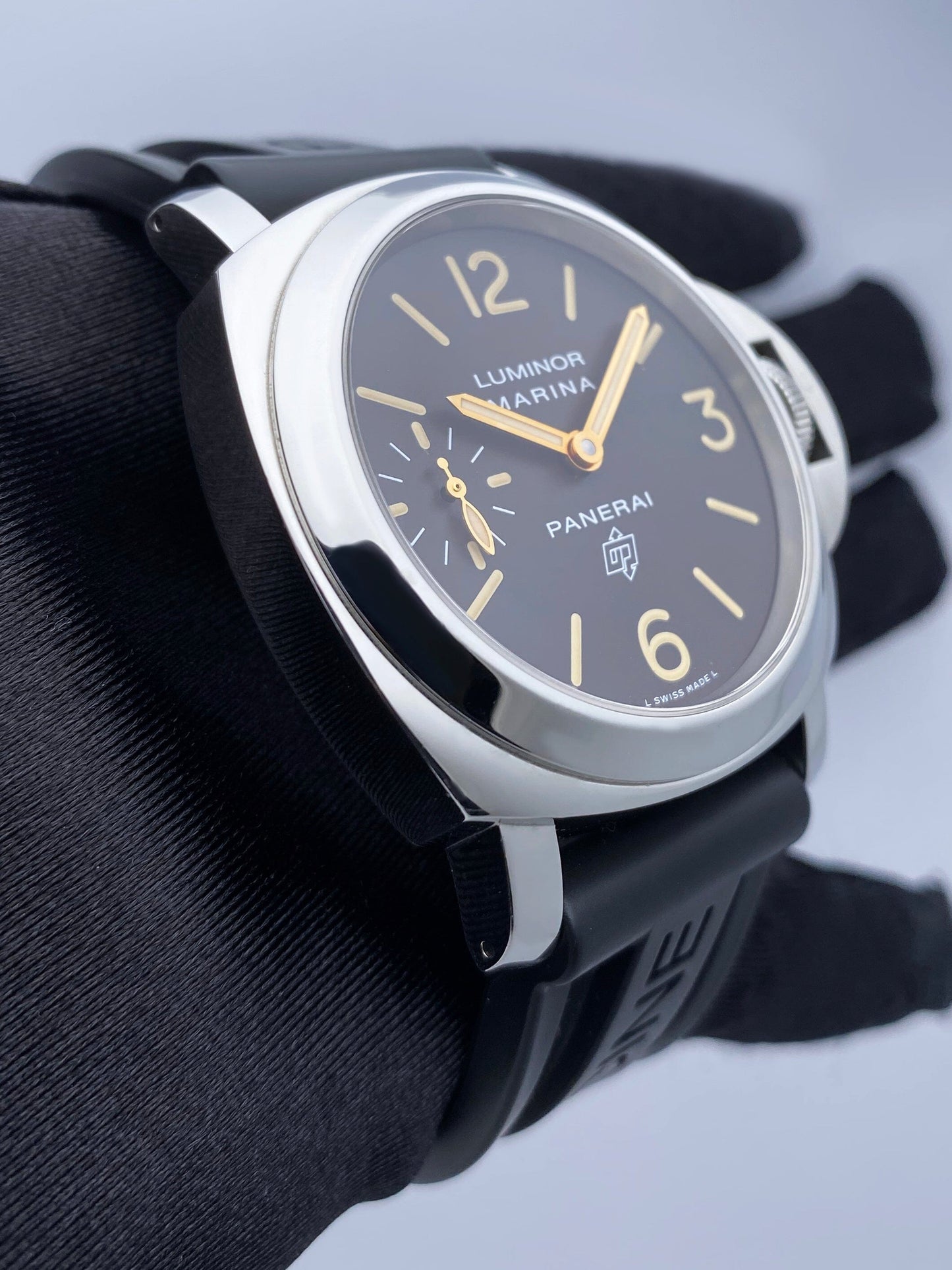 Panerai Luminor Marina Logo Acciaio PAM00623 Brown Dial Mens Watch Box Papers