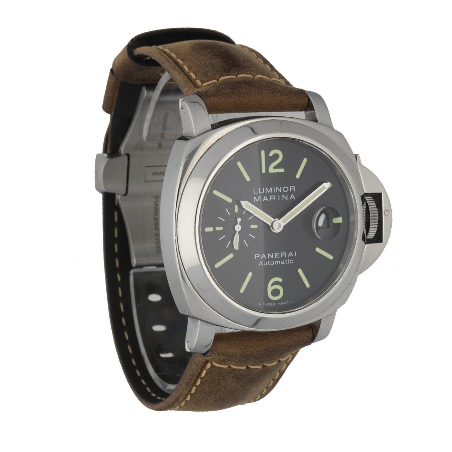 Panerai Luminor PAM104 Stainless Steel Automatic Men’s Watch W/Box - Wristwatch