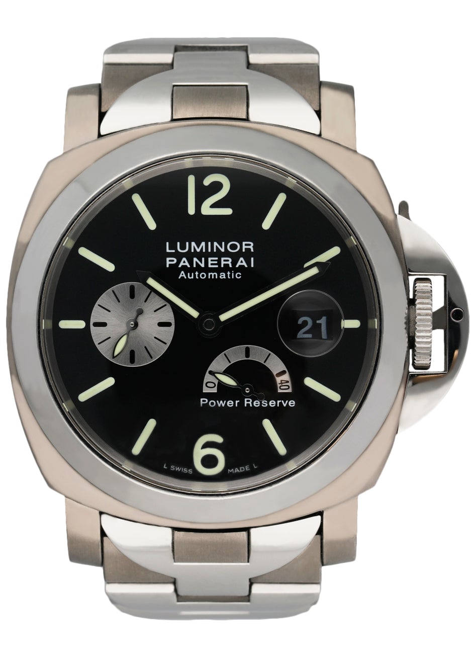 Panerai Luminor Power Reserve PAM01090 Mens Watch With Box & Papers