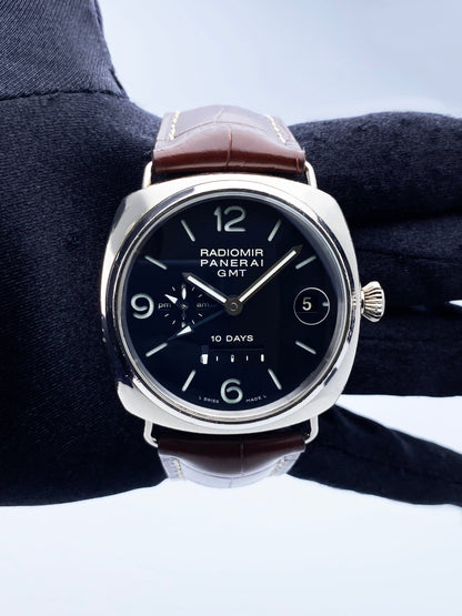 Panerai Radiomir 10 Day GMT PAM00235 Mens Watch Box Papers