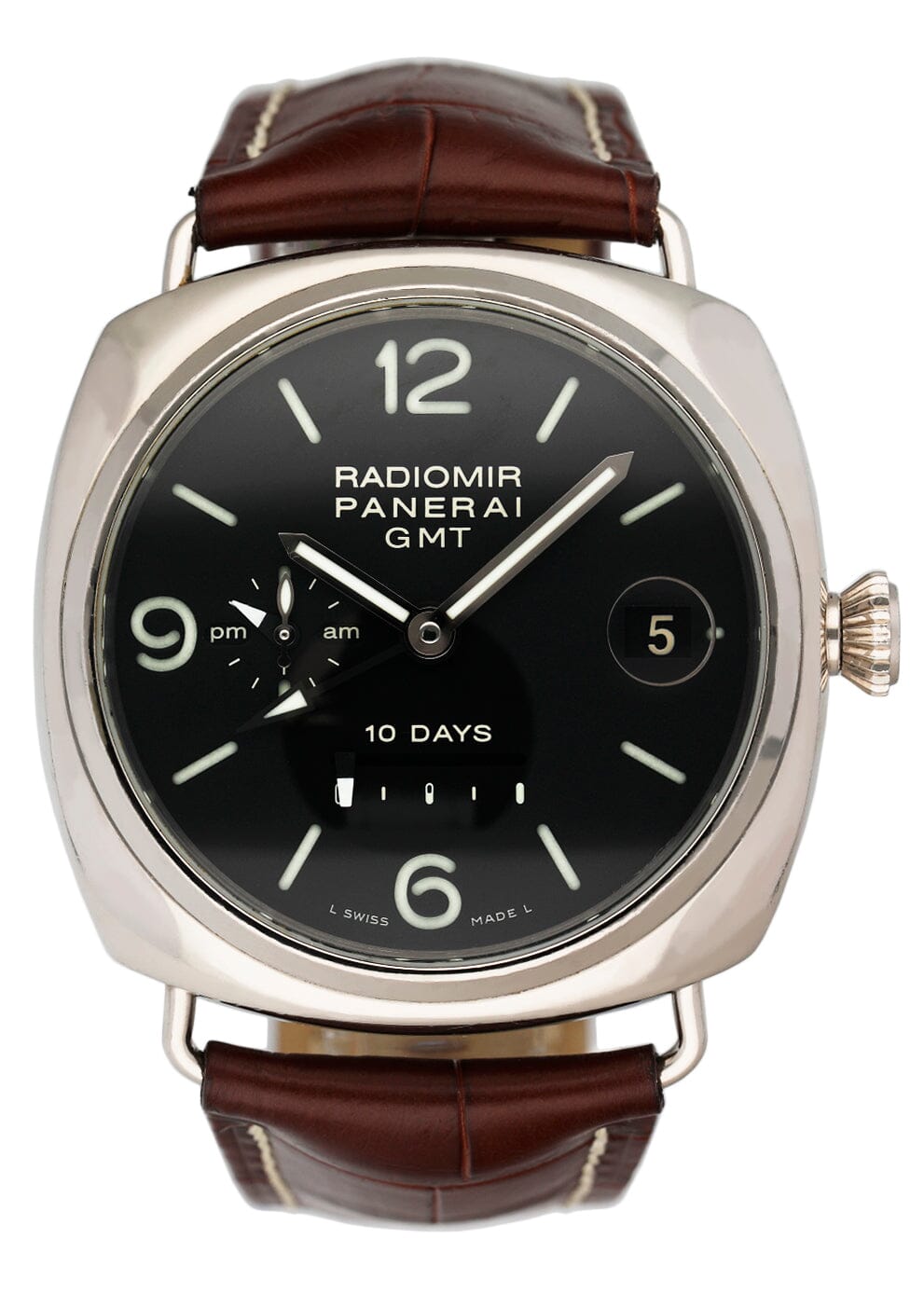 Panerai Radiomir 10 Day GMT PAM00235 Mens Watch Box Papers