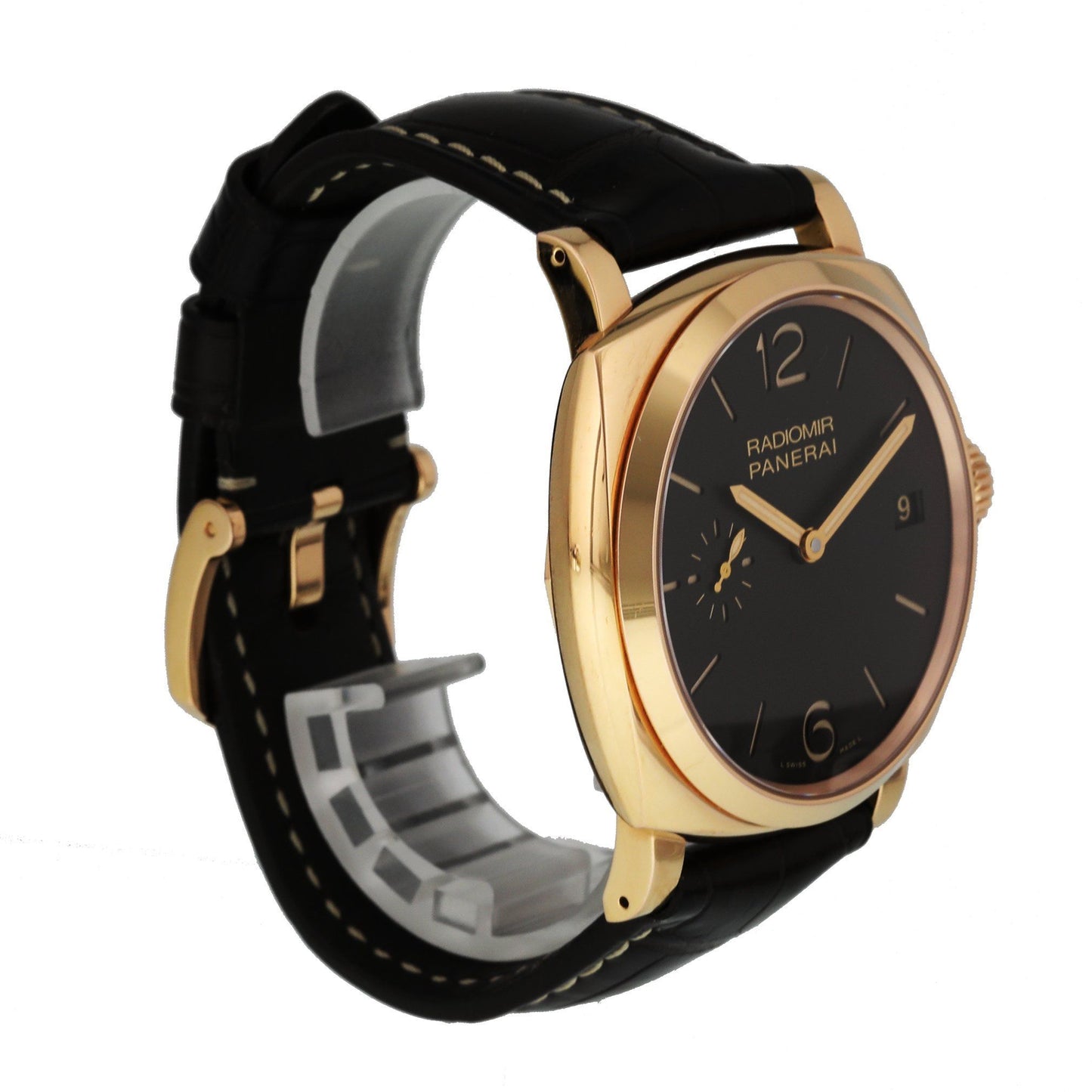 Panerai Radiomir 1940 PAM515 3 Days Oro Rosso Mens Watch Box & Papers - Virtual