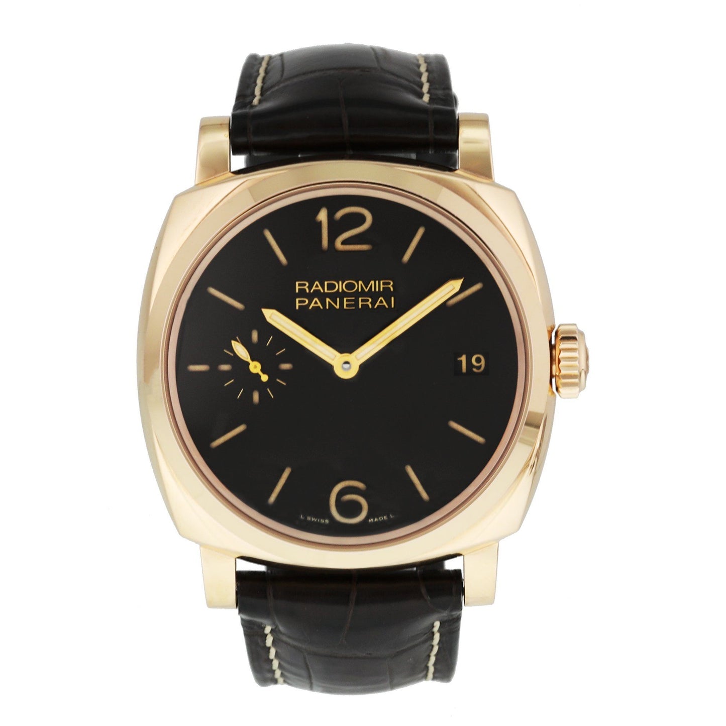 Panerai Radiomir 1940 PAM515 3 Days Oro Rosso Mens Watch Box & Papers - Virtual