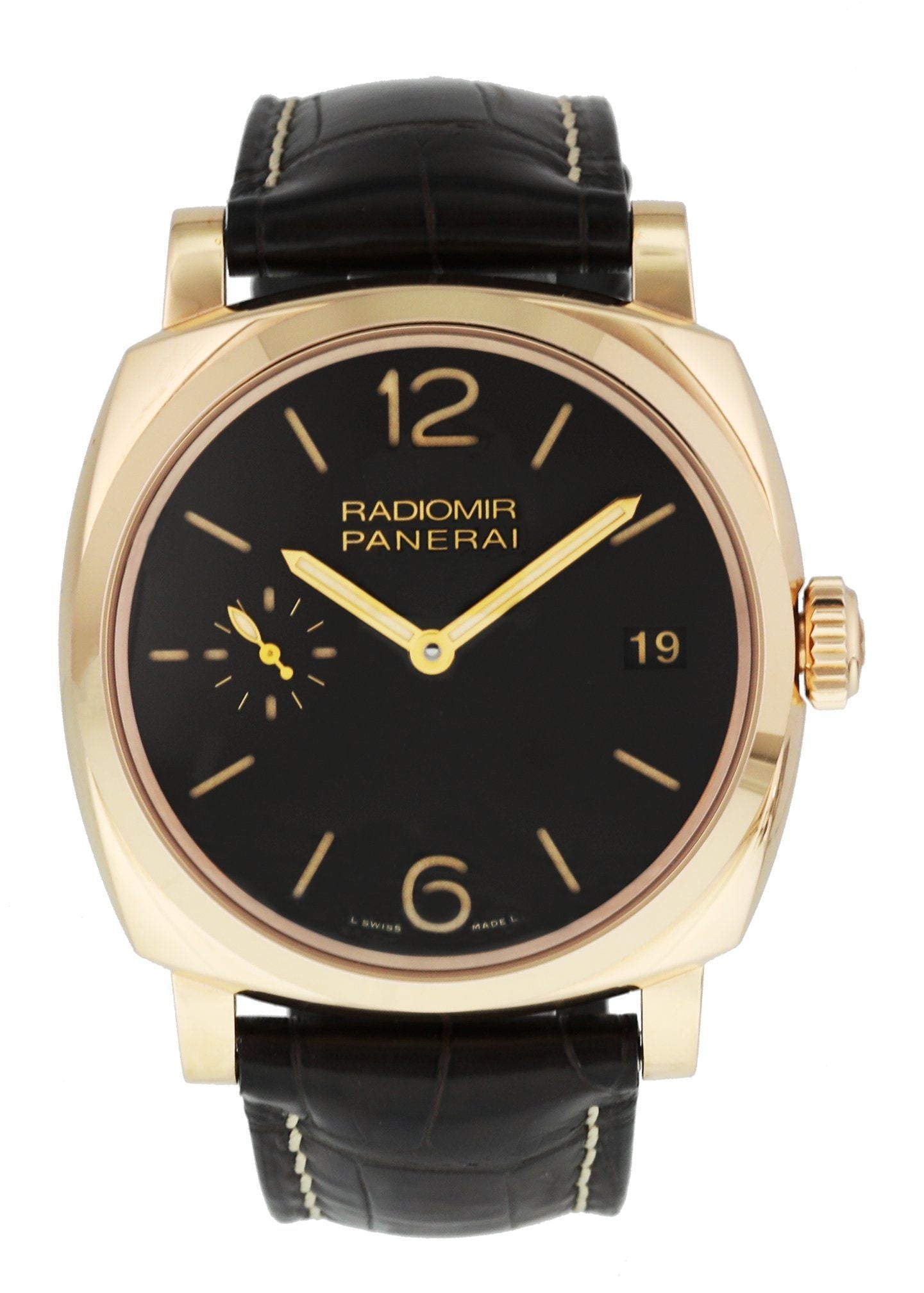 Panerai Radiomir 1940 PAM515 3 Days Oro Rosso Mens Watch Box & Papers - Virtual