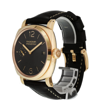Panerai Radiomir 1940 PAM515 3 Days Oro Rosso Mens Watch Box & Papers - Virtual