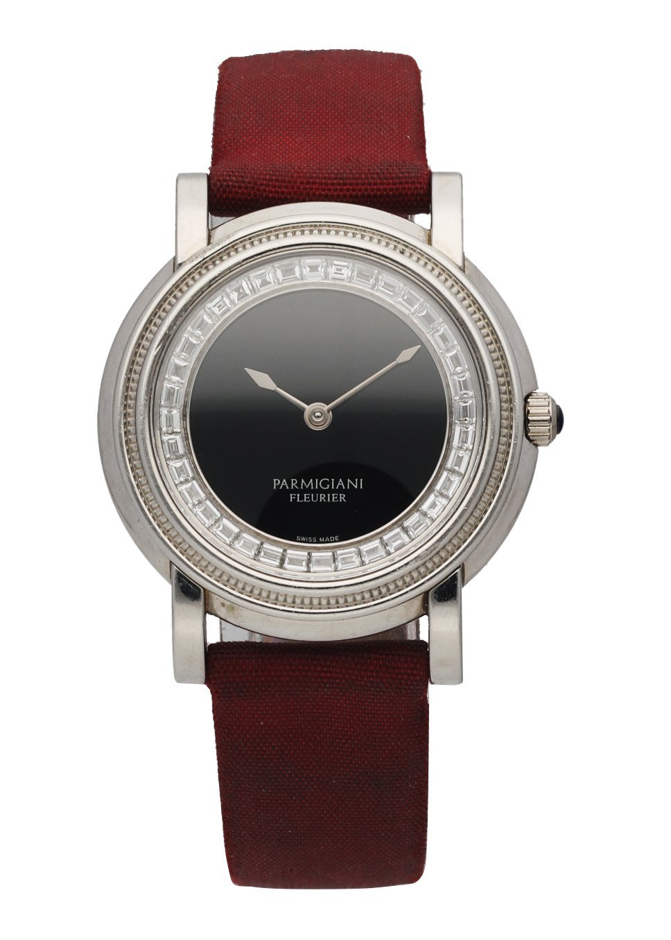 Parmigiani Fleurier Toric Diamond Onyx Dial 18K White Gold Ladies Watch - Wristwatch