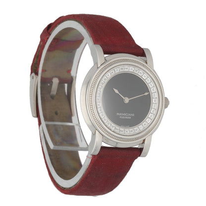 Parmigiani Fleurier Toric Diamond Onyx Dial 18K White Gold Ladies Watch - Wristwatch