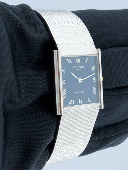 Patek Philippe 3494 Retailed By Cartier 18K White Gold Watch - Wristwatch