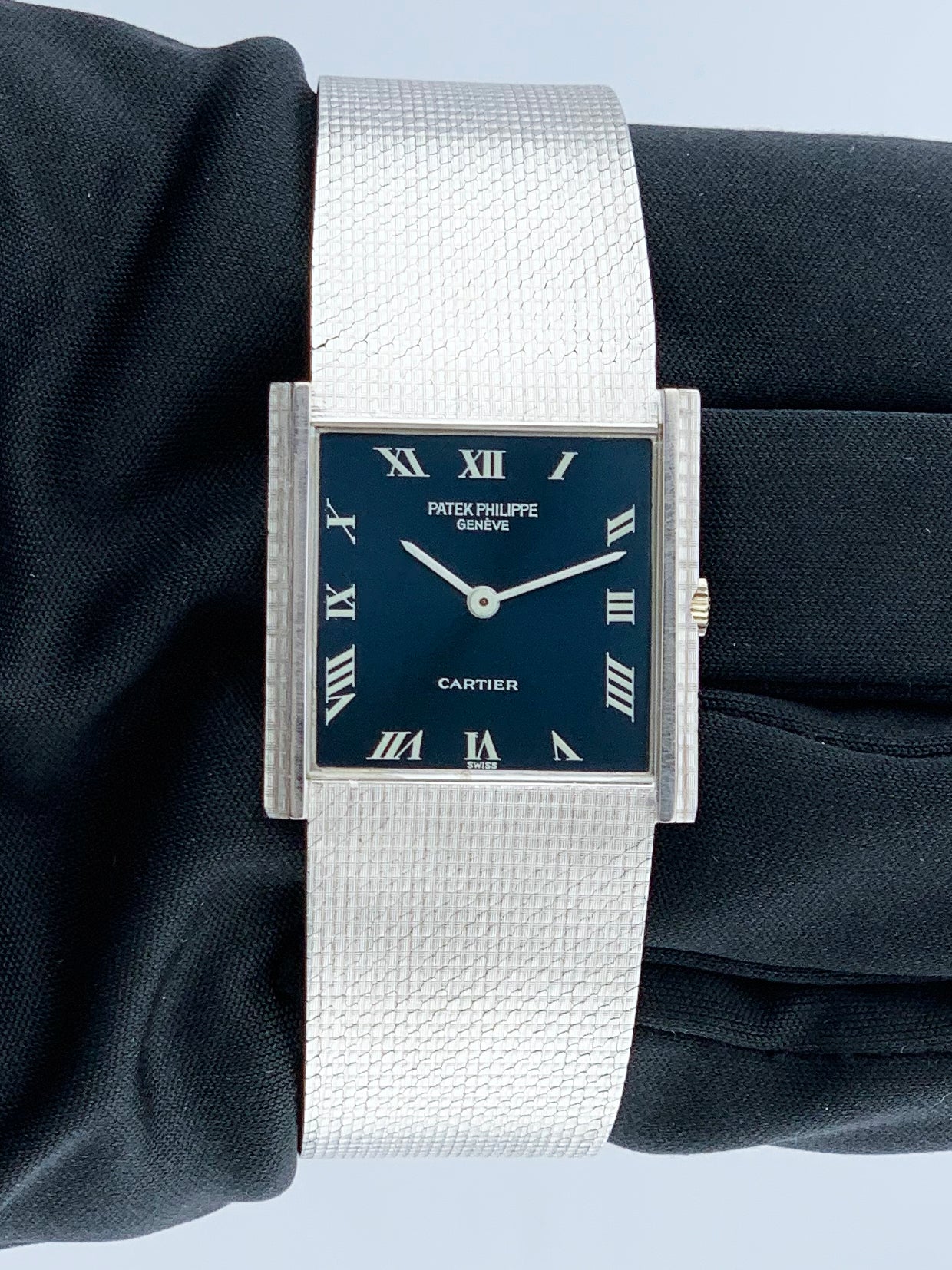 Patek Philippe 3494 Retailed By Cartier 18K White Gold Watch - Wristwatch
