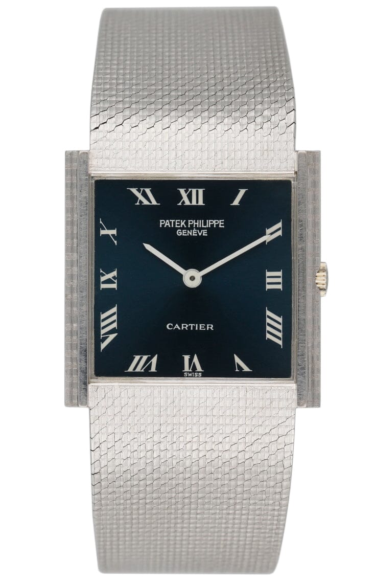 Patek Philippe 3494 Retailed By Cartier 18K White Gold Watch - Wristwatch