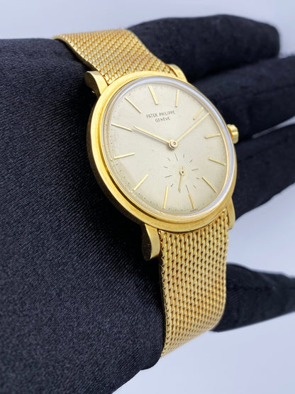 Patek Philippe Calatrava 3429 18K Yellow Gold Mens Watch