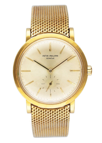 Patek Philippe Calatrava 3429 18K Yellow Gold Mens Watch