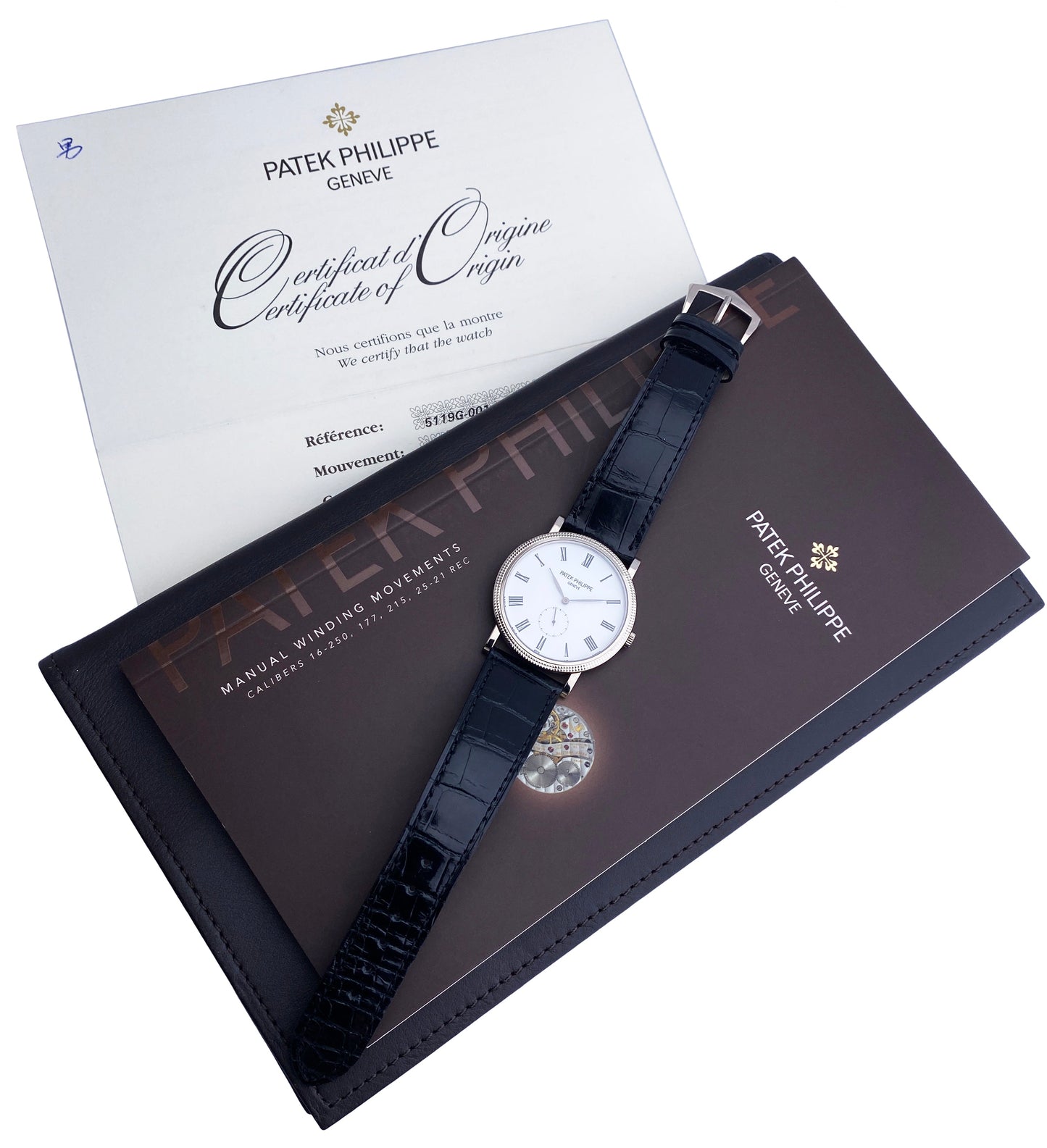 Patek Philippe Calatrava 5119G Mens Watch With Papers