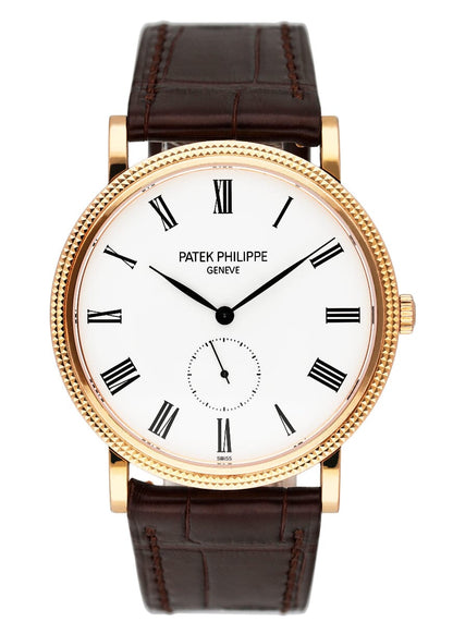Patek Philippe Calatrava 5119R 18K Rose Gold Mens Watch Box Papers - Wristwatch