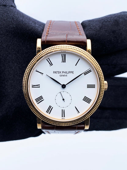 Patek Philippe Calatrava 5119R 18K Rose Gold Mens Watch Box Papers - Wristwatch