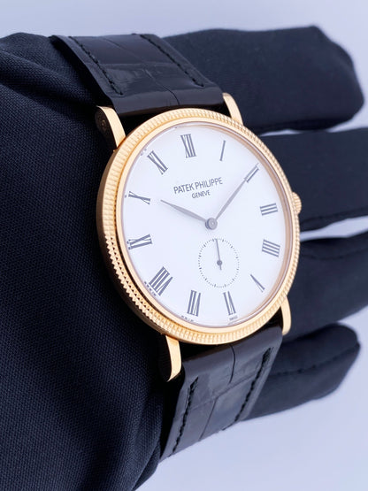 Patek Philippe Calatrava 5119R 18K Rose Gold Mens Watch Papers - Virtual