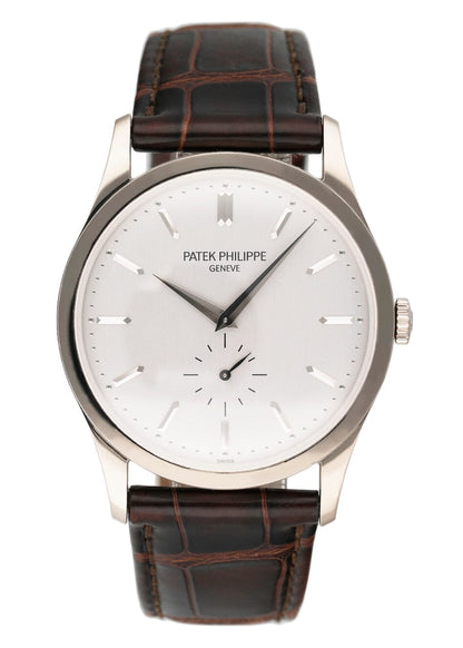 Patek Philippe Calatrava 5196G 18K White Gold Mens Watch Box Papers