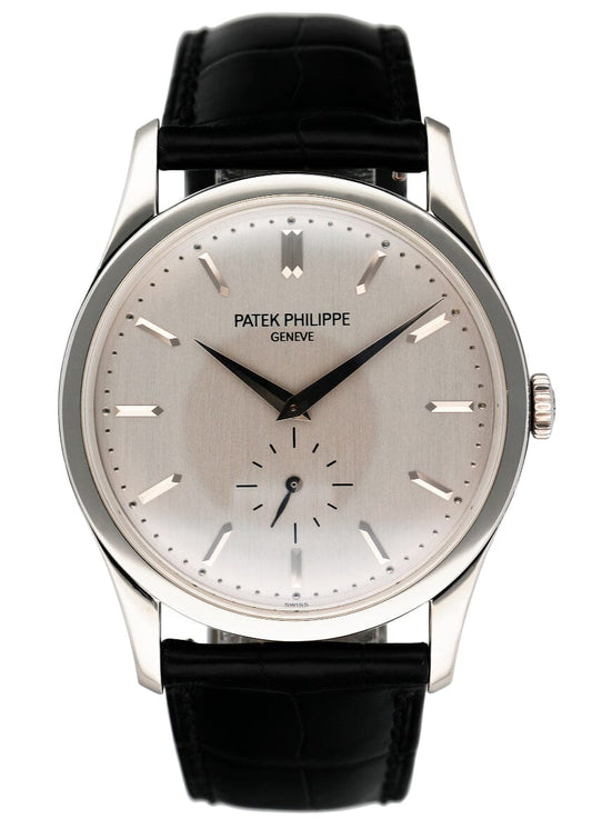 Patek Philippe Calatrava 5196G 18K White Gold Mens Watch - Wristwatch