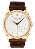 Patek Philippe Calatrava 5196J 18K Yellow Gold Mens Watch Box Papers - Virtual